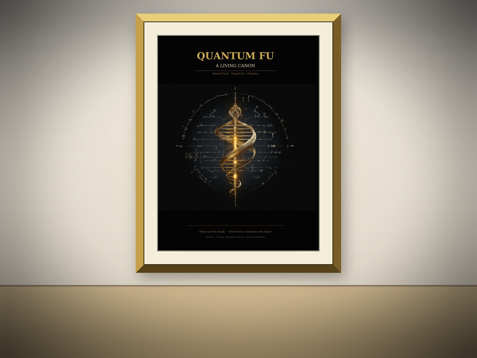 The Quantum Fu Sigil - Fine Art Print in a room